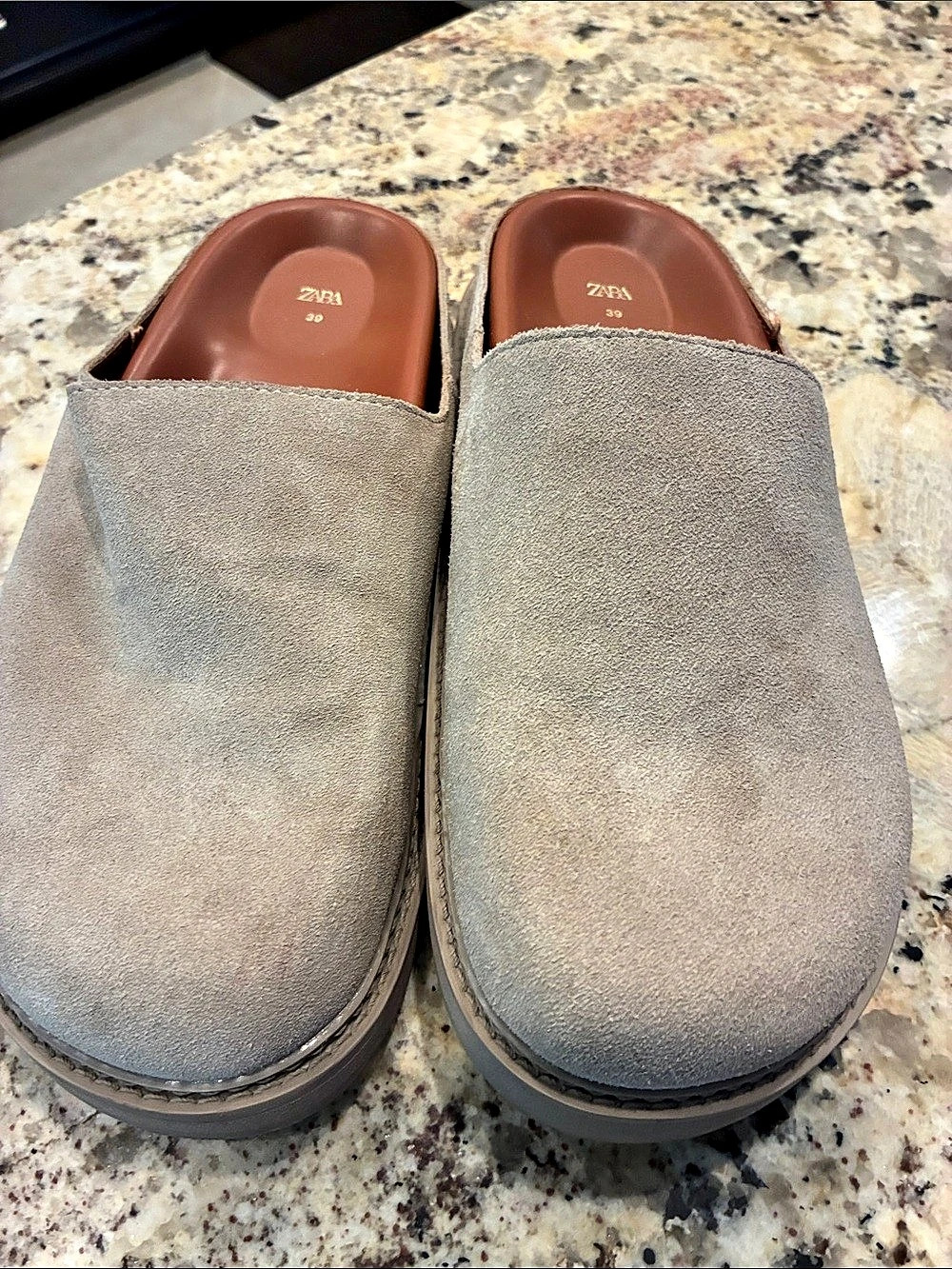 ZARA Women's Beige Mules EU 39